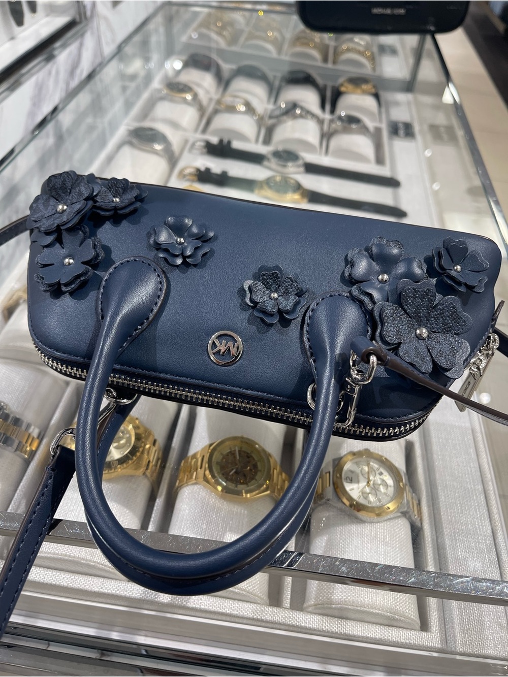 Michael Kors Petra Small Floral Embellished Crossbody Bag
Navy
NWT - Picture 12 of 16